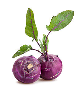 Kohlrabi blau